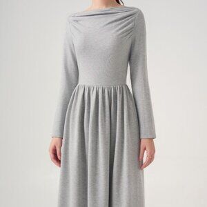 Elegant Gray Women's Dress